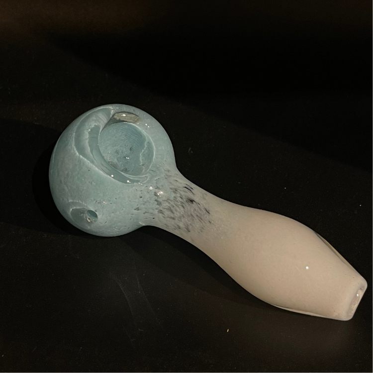 淺藍白交織玻璃PIPE - 藍藍天空