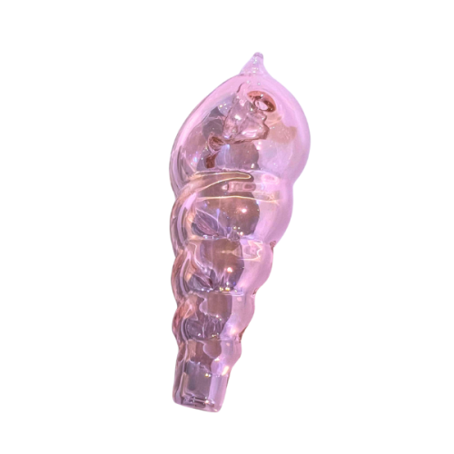12cm Pink Spiral Shell Pipe