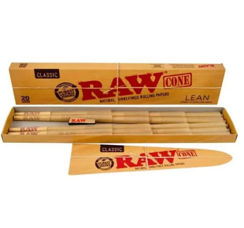 RAW Classic King Size Pre-Rolled Lean Cones - 20 Pack