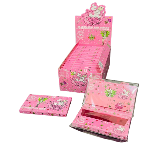 BAKED BUNNY 透明煙紙 Transparent Pink Papers (32 Leaflet)