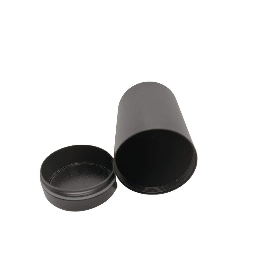 55mm*95mm金屬真空儲存器 - 黑色