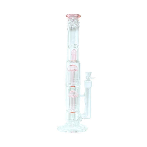 39cm 粉紅子彈雙水母 Bong