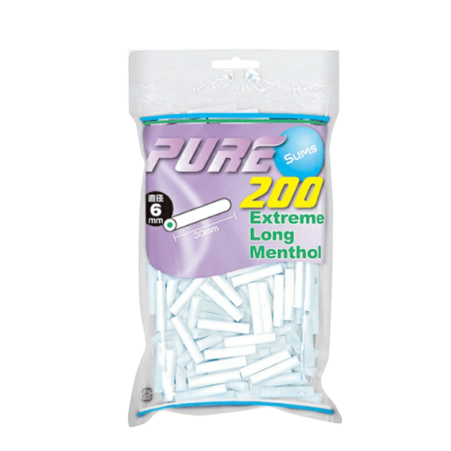 Pure Filter 200 pcs 6mm Extreme Long Menthol 特長薄荷