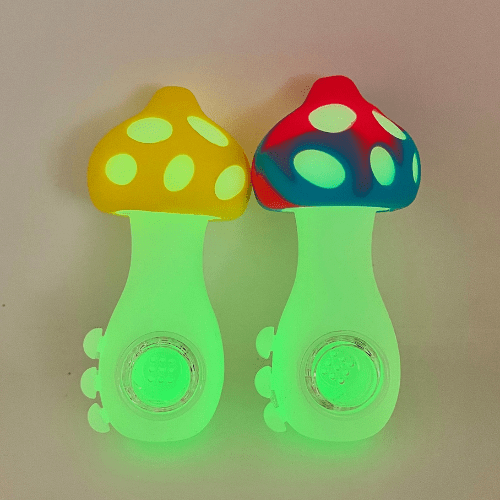 夜光蘑菇矽膠Pipe