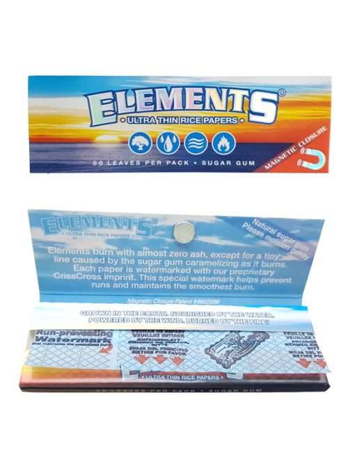 Elements Ultra Thin Rice 70mm rolling papers