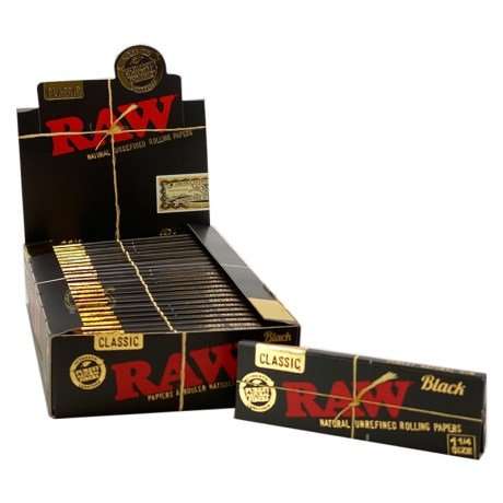 Raw 78mm Black Paper (24 per box)