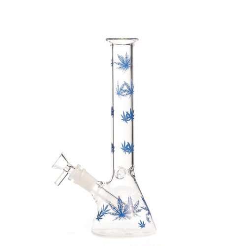 27cm 藍麻葉Beaker Bong