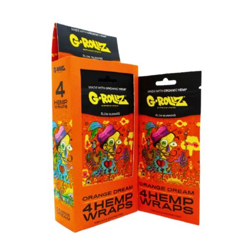 G-ROLLZ Orange Dream Hemp Wraps - 4 Per Pack