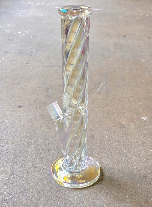 40 cm 扭紋直立透明Bong