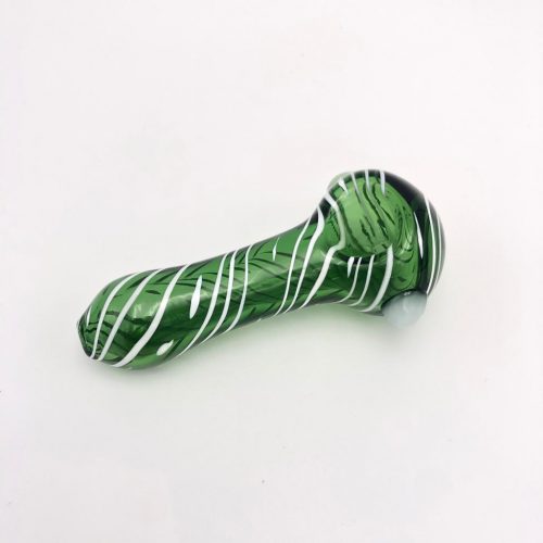 Hong Kong Green-White Glass Pipe 綠白森林系玻璃煙槍煙斗Pipe, 平價優惠｜港九新界SF送貨，最快即日到達，Smoke Moment 煙具專門店
