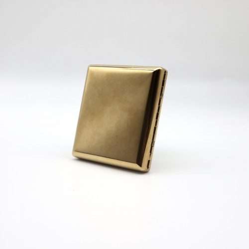 8cm x 9cm 雙層亮面煙盒-金