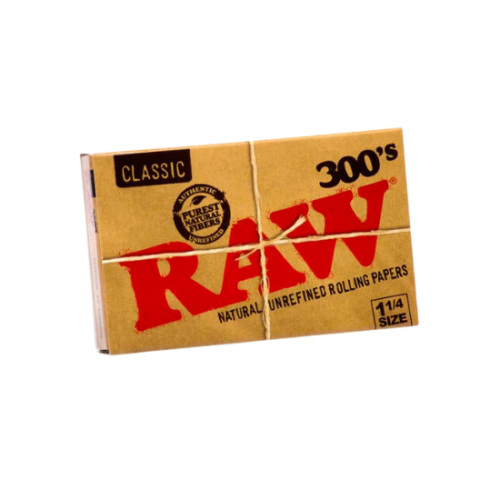 RAW Classic 300's 1¼ Size Creaseless Rolling Papers