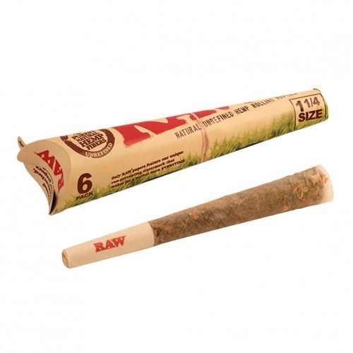 Raw 78mm cones 6 pack
