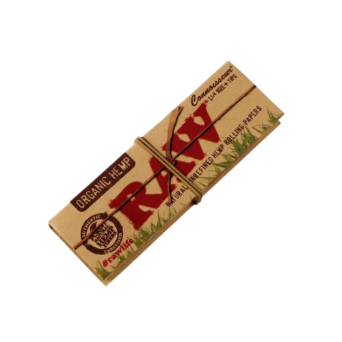 Raw Organic Connoisseur Rolling 78mm Paper+Tips
