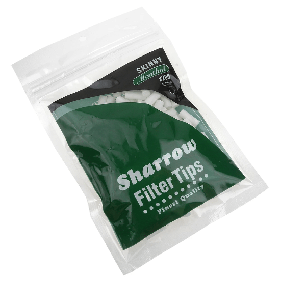 Sharrow 6mm Skinny Menthol 薄荷煙嘴 200pcs