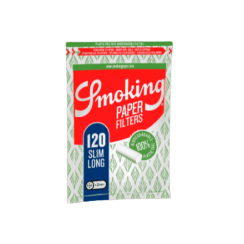 Smoking Slim Long Paper Filters (22 x 6 MM)