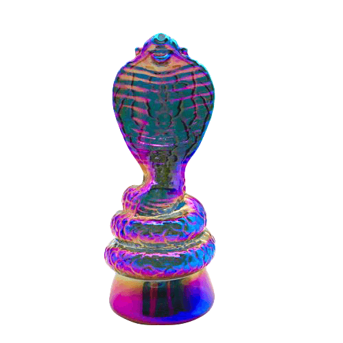 16cm Galaxy Green Snake Bong