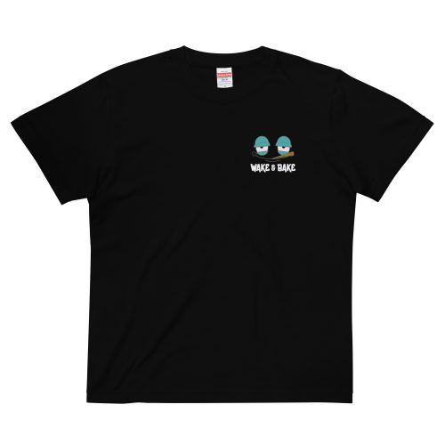 WAKE & BAKE 輕質棉質 T Shirt – 黑色