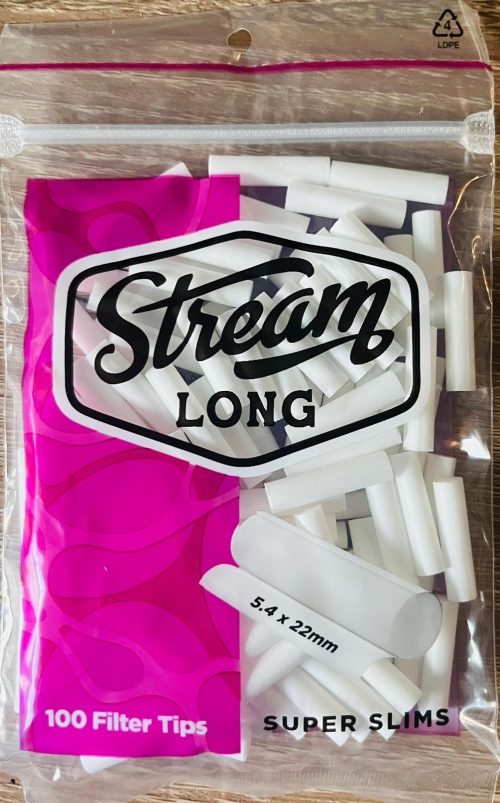 Steam long super slims filter tips 5.4 x 22 mm (100pcs)