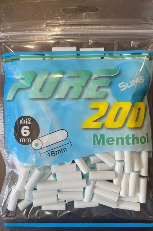 Pure slim menthol filter 6 x 18 mm (200pcs)