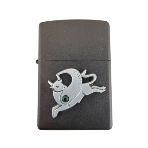 ZIPPO WINGED TAURUS BLACK LIGHTER - 20893