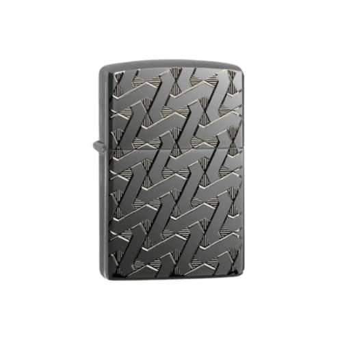 Zippo Armor Windproof Deep Carved Geometric Weave Lighter - 49173