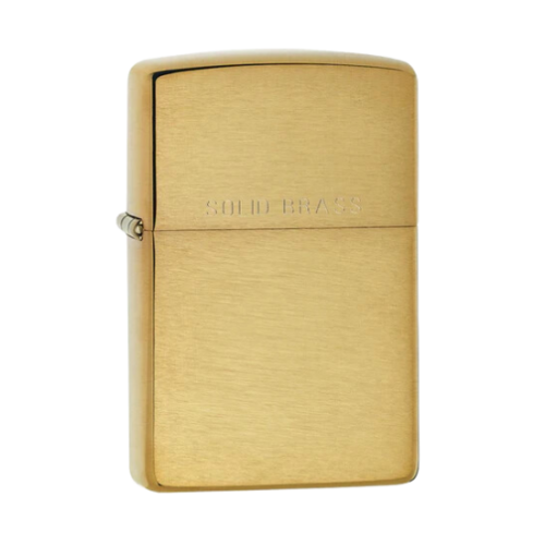 Zippo Classic Brushed Solid Brass Lighter - 204