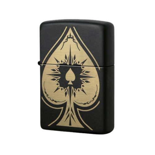 Zippo Double Spades Black Matte  - 28662