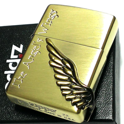 Zippo Lighter Angel Wing Bronze design JZ61010