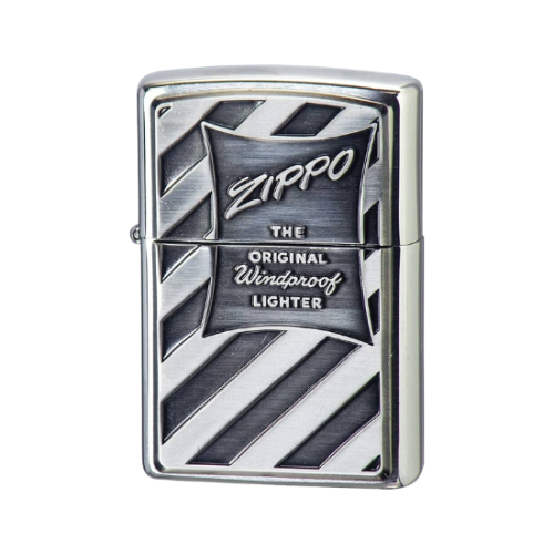 Zippo Lighter Art Metal 2 Lighter Silver Ebushi Package Design JZ61000