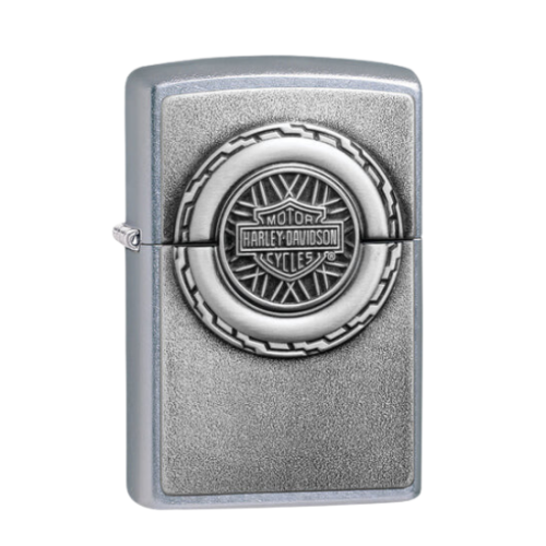 Zippo Lighter Harley-Davidson® Engine Surprise Emblem Street Chrome™ 49175