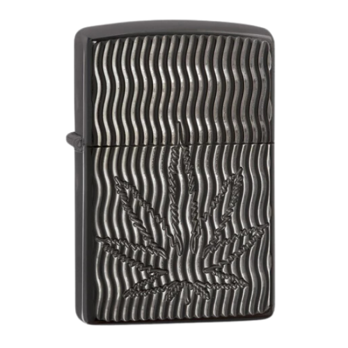 Zippo Marijuana Leaf Weed Armor Windproof Lighter（29612）