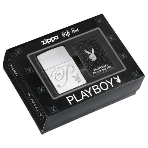 Zippo Playboy Lighter and Pin Gift Set