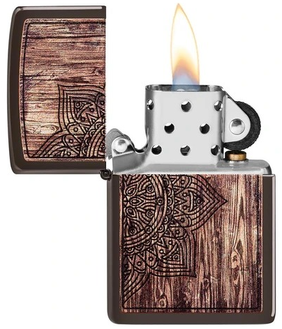 Zippo 木紋曼陀羅火機 (49184) 3