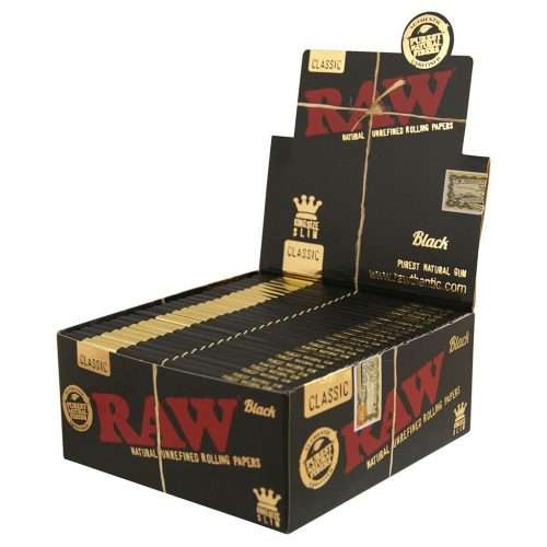Raw Black 110mm paper(50 per box)