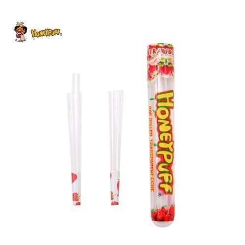 HONEYPUFF KING SIZE STRAWBERRY FLAVOR PRE ROLLED ROLLING CONES