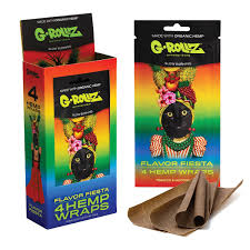 G-ROLLZ Hemp Wraps -  4 Per Pack - Flavor Fiesta