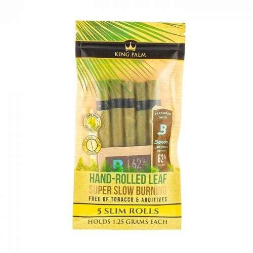 King Palm Hand Rolled Leaf 5 Slim Rolls
