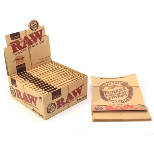 Raw Classic Artesano Tray. Papers. Tips 110mm King size