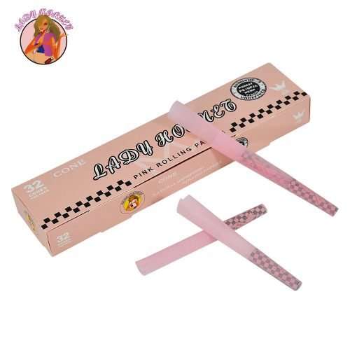 Lady Hornet 78mm Pink Rolling papers Cone (32 packs)