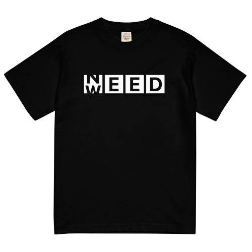 NEED WEED 輕質棉質 T Shirt – 黑色