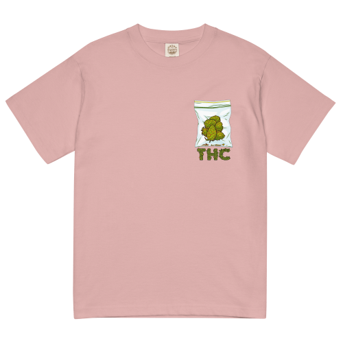 THC 輕質棉質 T Shirt – 粉紅色