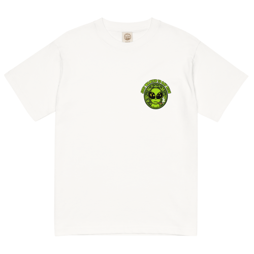 SMALL ALIEN 輕質棉質 T Shirt – 白色