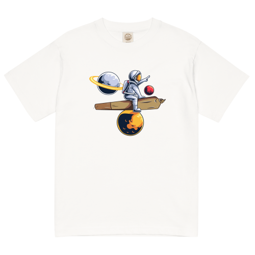 極高太空人 輕質棉質 T Shirt – 白色