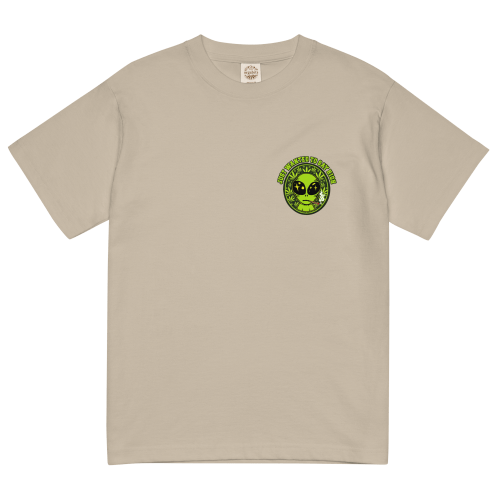 SMALL ALIEN 輕質棉質 T Shirt – 啡色