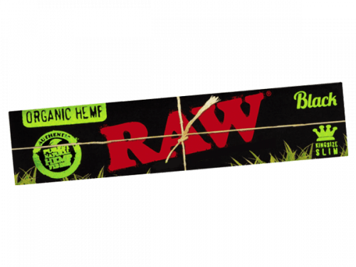raw black organic hemp king size slim