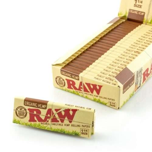 Raw Organic Hemp 78mm rolling paper (24 per box)