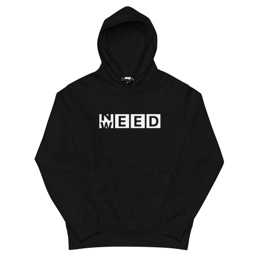 NEED WEED 重磅混紡連帽衫 Hoodie – 黑色