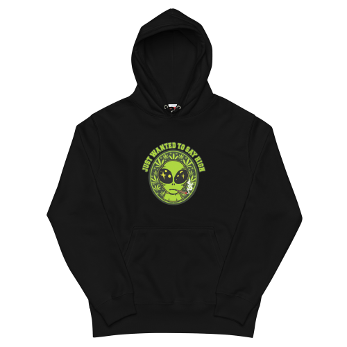 BIG ALIEN重磅混紡連帽衫 Hoodie – 黑色