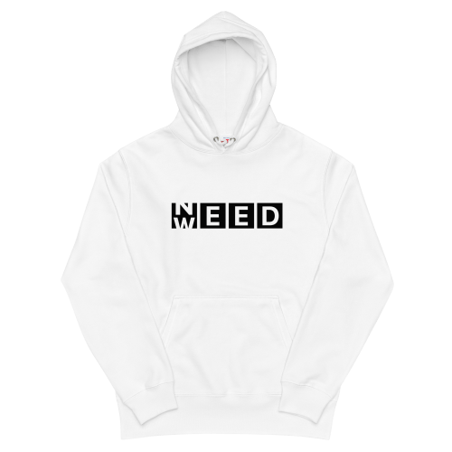 NEED WEED 重磅混紡連帽衫 Hoodie – 白色